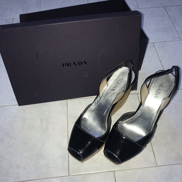 Prada Bamboo wedge - Picture 1 of 4